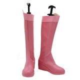 Invincible Atom Eve Cosplay Shoe Female Pink Boost Custom Made Halloween Carnival Party Props Accessories