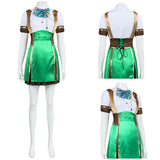 Isekai Slow Life Sarah Women Green Outfit Cosplay Costume Halloween Carnival Party Suit