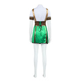 Isekai Slow Life Sarah Women Green Outfit Cosplay Costume Halloween Carnival Party Suit