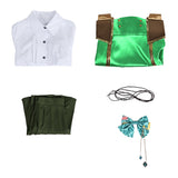 Isekai Slow Life Sarah Women Green Outfit Cosplay Costume Halloween Carnival Party Suit