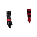 Isekai Suicide Squad Harley Quinn Black Red Gloves Cosplay Accessories
