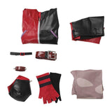 Isekai Suicide Squad Quinn Harley Red and Black Leather Jacket Suit Cosplay Costume Outfits