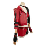 Isekai Suicide Squad Quinn Harley Red and Black Leather Jacket Suit Cosplay Costume Outfits