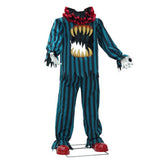 It Pennywise Green and Black Striped Outfit Cosplay Costume Halloween Carnival Party Suit