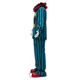 It Pennywise Green and Black Striped Outfit Cosplay Costume Halloween Carnival Party Suit