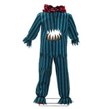 It Pennywise Green and Black Striped Outfit Cosplay Costume Halloween Carnival Party Suit