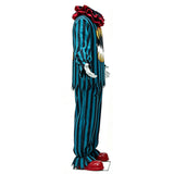 It Pennywise Green and Black Striped Outfit Cosplay Costume Halloween Carnival Party Suit