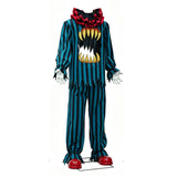 It Pennywise Green and Black Striped Outfit Cosplay Costume Halloween Carnival Party Suit