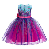 Iwájú Tola Martins TV Character Kids Children Purple Mesh Dress Cosplay Costume Outfits