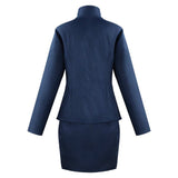 Jjuutsu Kaisen Maki Zenin Cosplay Blue Costume Halloween Carnival Party Suit