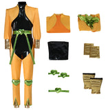 JoJo's Bizarre Adventure Dio Brando Yellow Cosplay Costume Halloween Carnival Party Suit  