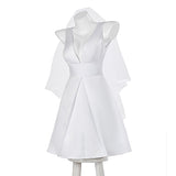 Joker 2 Harley Quinn White Wedding Dress Cosplay Costume Outfits Halloween Carnival Suit