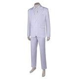 Joker Arthur Fleck White Suit Cosplay Costume Outfits Halloween Carnival Suit