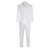 Joker Arthur Fleck White Suit Movie Character Cosplay Costume Outfits Halloween Carnival Suit