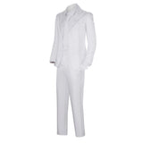 Joker Arthur Fleck White Suit Movie Character Cosplay Costume Outfits Halloween Carnival Suit