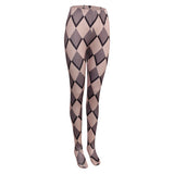 Joker Harley Quinn Plaid Tights Cosplay Stockings Halloween Carnival Costume Accessories