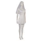 Joker: Folie à deux Harley Quinn White Wedding Dress Cosplay Costume Outfits Halloween Carnival Suit