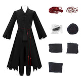 K-POP Demon Hunters Jinu Black Cosplay Costume Halloween Carnival Party Suit 