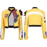 K-POP Demon Hunters Rumi Yellow Cosplay Costume For Adult Female Halloween Carnival Party Suit