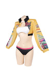 K-POP Demon Hunters Rumi Yellow Sexy Cosplay Costume For Female Halloween Carnival Party Suit