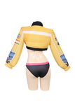 K-POP Demon Hunters Rumi Yellow Sexy Cosplay Costume For Female Halloween Carnival Party Suit