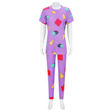K-POP Demon Hunters Zoey Purple Cosplay Costume Woman Sleepwear  Halloween Carnival Party Suit