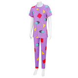 K-POP Demon Hunters Zoey Purple Cosplay Costume Woman Sleepwear  Halloween Carnival Party Suit