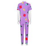K-POP Demon Hunters Zoey Purple Cosplay Costume Woman Sleepwear  Halloween Carnival Party Suit