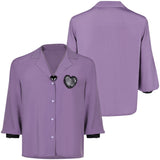 K-Pop: Demon Hunters Romance Cosplay Costume Purple Shirt Halloween Carnival Suit