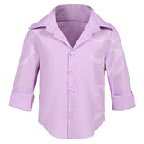 K-Pop:Demon Hunters Jinu Kids Pink Cosplay Shirt Halloween Carnival Party Suit