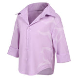 K-Pop:Demon Hunters Jinu Kids Pink Cosplay Shirt Halloween Carnival Party Suit