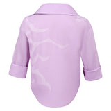 K-Pop:Demon Hunters Jinu Kids Pink Cosplay Shirt Halloween Carnival Party Suit