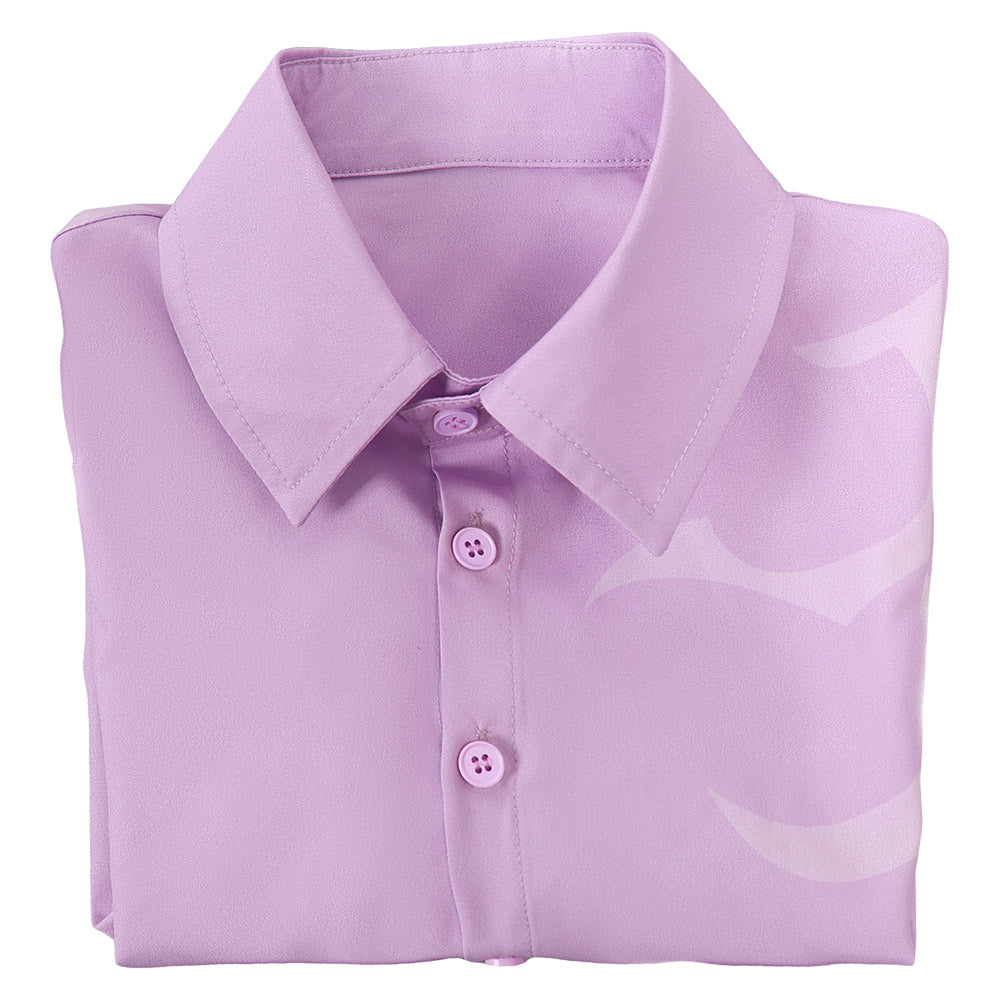 jinu dress shirt Saja Boys Jinu Pink Button-Down Cosplay Shirt
