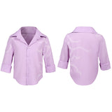 K-Pop:Demon Hunters Jinu Kids Pink Cosplay Shirt Halloween Carnival Party Suit