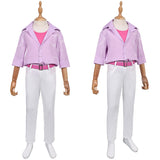 K-Pop:Demon Hunters Jinu Pink Kids Cosplay Costume Halloween Carnival Party Suit 