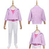 K-Pop:Demon Hunters Jinu Pink Kids Cosplay Costume Halloween Carnival Party Suit 