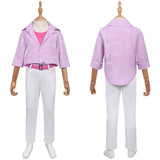 K-Pop:Demon Hunters Jinu Pink Kids Cosplay Costume Halloween Carnival Party Suit 