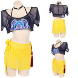  K-Pop:Demon Hunters Mira Swimsuit Cosplay Costume For Adult Female Halloween Carnival Party Suit  