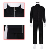 Kagurabachi Chihiro Rokuhira Black Outfit Cosplay Costume Halloween Carnival Party Suit