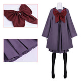 Kaiju Girl Caramelise Kuroe Akaishi Women Purple Outfit Cosplay Costume Halloween Carnival Party Suit