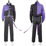 Kaiju No. 8 Soshiro Hoshina Purple Suit Cosplay Costume Outfits