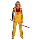 Kill Bill The Bride Women Yellow Training Outfit Cosplay Costume Halloween Carnival Party Suit