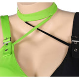 Kim Possible Shego TV One Piece Green Black Sexy Swimsuit Swimwear Cosplay Costume Halloween Carnival Party Suit