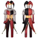 Kingdom of Marionettes Jestyn Red Clown Suit Cosplay Costume Halloween Carnival Party Suit