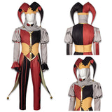 Kingdom of Marionettes Jestyn Red Clown Suit Cosplay Costume Halloween Carnival Party Suit