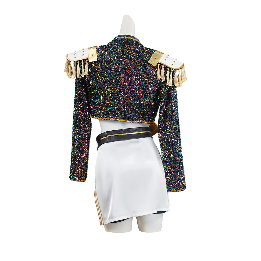 Costume Cosplay Pop Hunters Pour Fille - Déguisement Scène Idol Démon - Pour Halloween, Carnaval, Fête - Taille 110 à 140cm - Polyester Confort