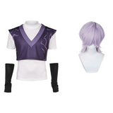 Kpop Demon Hunters Mystery Saja Black And Purple Top Halloween Carnival Suit