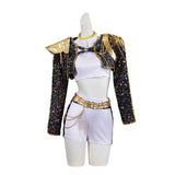Kpop Demon Hunters Rumi Kids Cosplay Costume Outfit Halloween Carnival Suit
