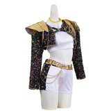 Kpop Demon Hunters Rumi Kids Cosplay Costume Outfit Halloween Carnival Suit