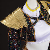 Kpop Demon Hunters Rumi Kids Cosplay Costume Outfit Halloween Carnival Suit